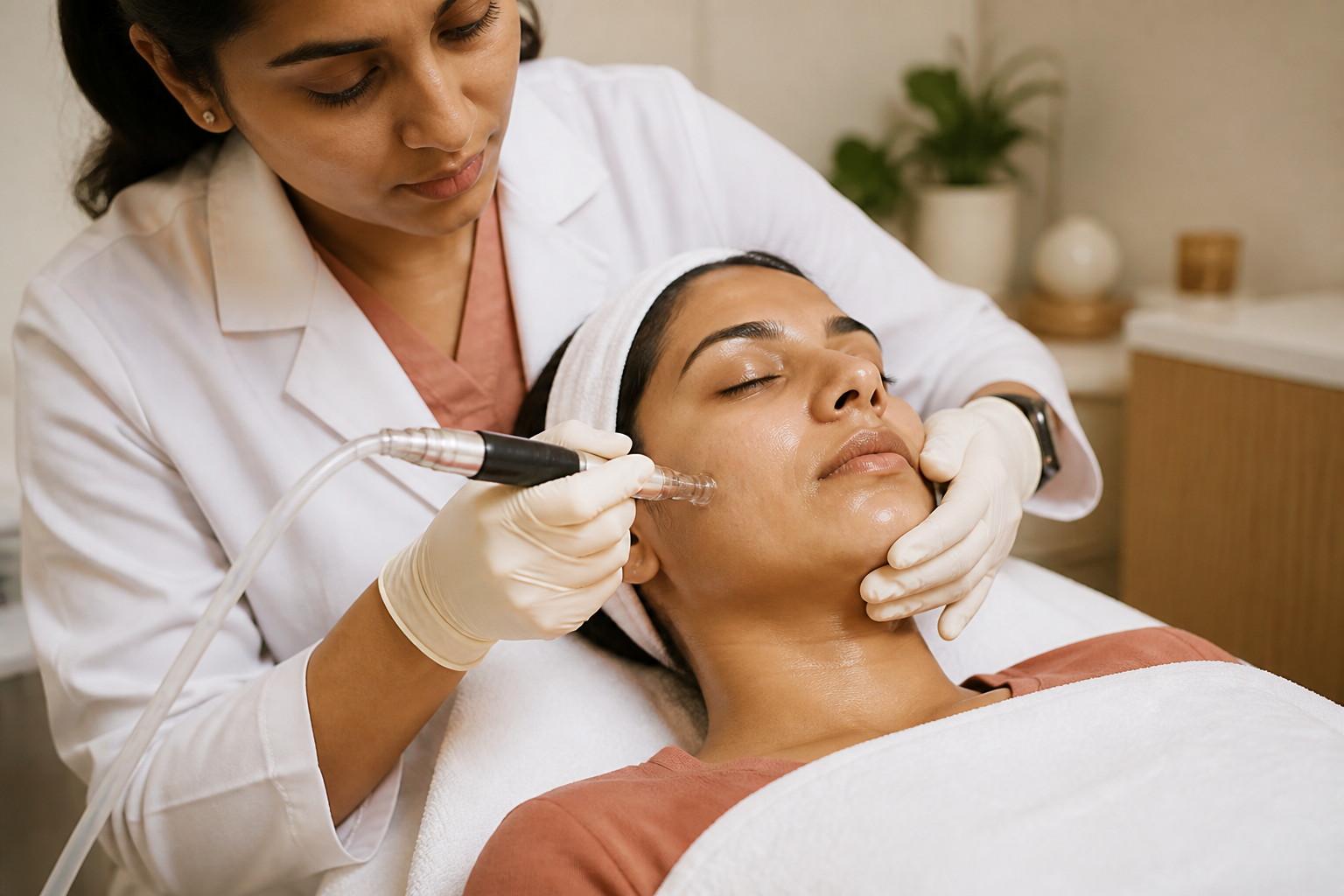 Skin polishing and exfoliation treatment assessment